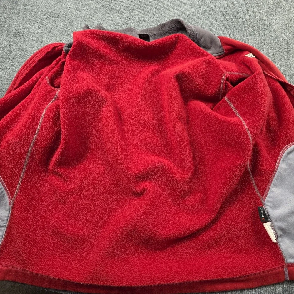 Marmot Mens M Red Full Zip‎ Fleece Jacket Lightweight Outdoor Layering Polartec